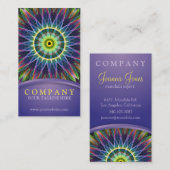 Blumen-AugeMandala Visitenkarte (Vorne/Hinten)