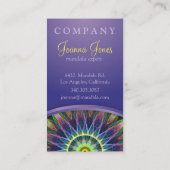 Blumen-AugeMandala Visitenkarte (Rückseite)