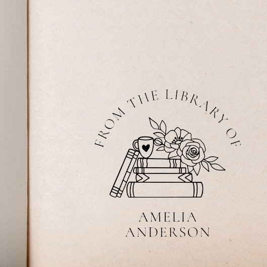 Blumen aus der Bibliothek des Individuellen Namens Permastempel