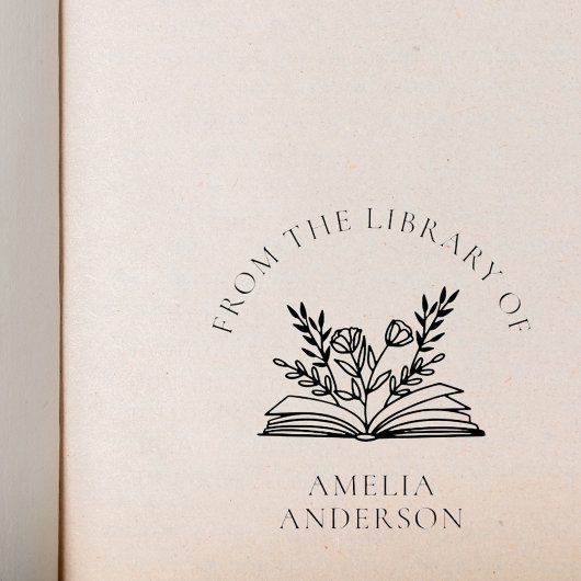 Blumen aus der Bibliothek des Individuellen Namens Permastempel