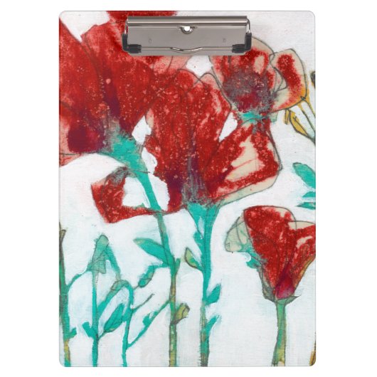 Blumen-Ausdruck II Klemmbrett (Vorderseite)