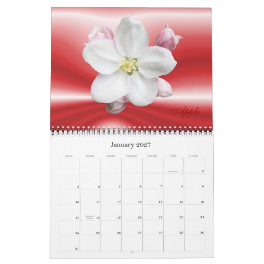 Blumen-Ausschnitte 2012 Kalender (Jan 2027)