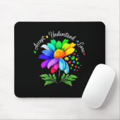 Blumen-Autismus-Bewusstsein Gänseblümchen-Blume Fü Mousepad (Mit Mouse)