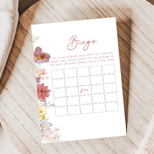 Blumen Baby Blüht Baby Shower Bingo Spiel