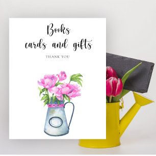 Blumen-Babyparty Bücher Karten und Geschenke Poster