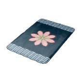 Blumen-Badezimmer-Badmatte Badematte (Schrägansicht)