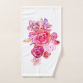 Blumen- Badhandtuch Set (Handtuch)