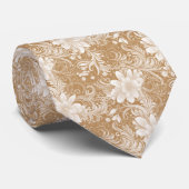 Blumen-Batik Krawatte (Gerollt)