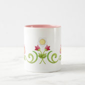 Blumen Becher 1 Zweifarbige Tasse (Mittel)