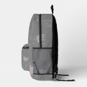 Blumen Bedruckter Rucksack (Rechts)