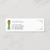 Blumen-Begeisterung ~ dünne Geschäfts-Karten Mini Visitenkarte (Rückseite)