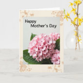 Blumen-Beige-Muttertags-Karte Karte (Gelbe Blume)