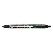Blumen | Benutzerdefiniertes Monogramm | Stift (Rückseite)
