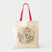 Blumen-Berry-Kreis-Design Tragetasche (Vorne)