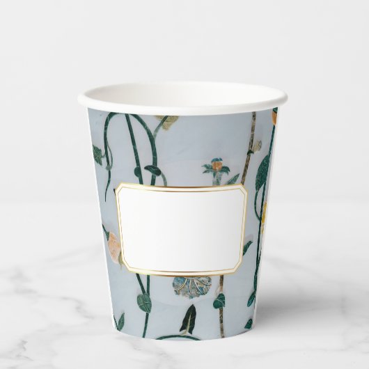 Blumen-Besondere Anlass individuell anpassbar Pappbecher (Vorderseite)