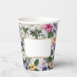 Blumen-Besondere Anlass individuell anpassbar Pappbecher