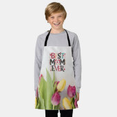 Blumen Beste Mutter Aller Zeiten Schürze (Getragen)