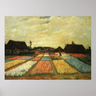 Blumen-Betten in Holland Poster