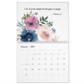 Blumen-Bibel-Vers-Wandkalender 2026 Kalender (Feb 2027)