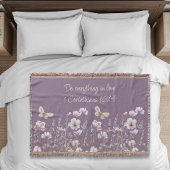 Blumen-Bibel-Vers-Wurfdecke Decke