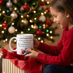 Blumen Bibelvers Jeremiah 29:11 Personalisieren Kaffeetasse