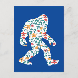 BLUMEN BIGFOOT POSTKARTE
