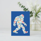 BLUMEN BIGFOOT POSTKARTE (Stehend Vorderseite)