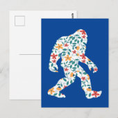 BLUMEN BIGFOOT POSTKARTE (Vorne/Hinten)