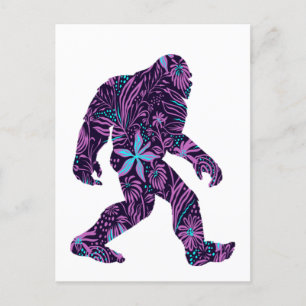 BLUMEN-BIGFOOT POSTKARTE