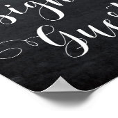 Blumen bitte unterschreiben Sie unser Gästebuch-Sc Poster (Ecke)