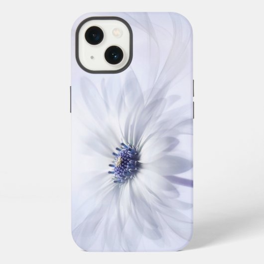 Blumen | Blassviolette Blume iPhone Hülle (Rückseite)