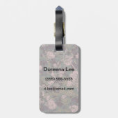 Blumen, Blätter und Tarnung Gepäckanhänger (Rückseite vertikal)