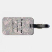 Blumen, Blätter und Tarnung Gepäckanhänger (Rückseite horizontal)