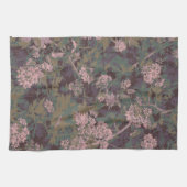 Blumen, Blätter und Tarnung Geschirrtuch (Horizontal)