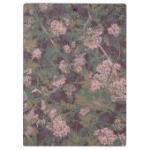 Blumen, Blätter und Tarnung Klemmbrett (Rückseite)