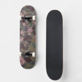 Blumen, Blätter und Tarnung Skateboard (Vorderseite)