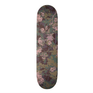 Blumen, Blätter und Tarnung Skateboard