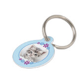 Blumen blau lila | hellblau Haustiermarke (Seite)