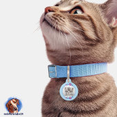 Blumen blau lila | hellblau Haustiermarke