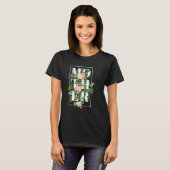 Blumen-Block-Mutter-Typografie-Shirt T-Shirt (Vorne ganz)