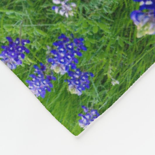 Blumen | Bluebonnets bei Sunset Texas Fleecedecke (Ecke)