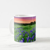 Blumen | Bluebonnets bei Sunset Texas Kaffeetasse (Vorderseite Links)