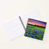 Blumen | Bluebonnets bei Sunset Texas Notizblock (Innenseite)