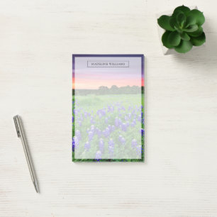 Blumen   Bluebonnets bei Sunset Texas Post-it Klebezettel