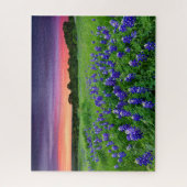 Blumen | Bluebonnets bei Sunset Texas Puzzle (Vertikal)