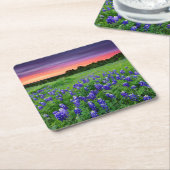 Blumen | Bluebonnets bei Sunset Texas Rechteckiger Pappuntersetzer (angewinkelt)