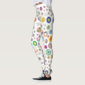 Blumen Blume Frühling Sommer bunte Kunst Leggings (Links)