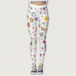Blumen Blume Frühling Sommer bunte Kunst Leggings