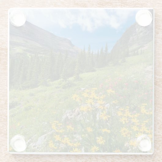 Blumen | Blume Montana Glasuntersetzer (Rückseite)