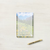 Blumen | Blume Montana Post-it Klebezettel (Auf Schreibtisch)
